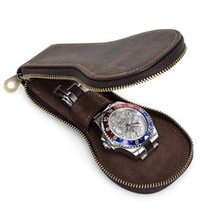 Vintage Leather Watch Travel Case | Kronum