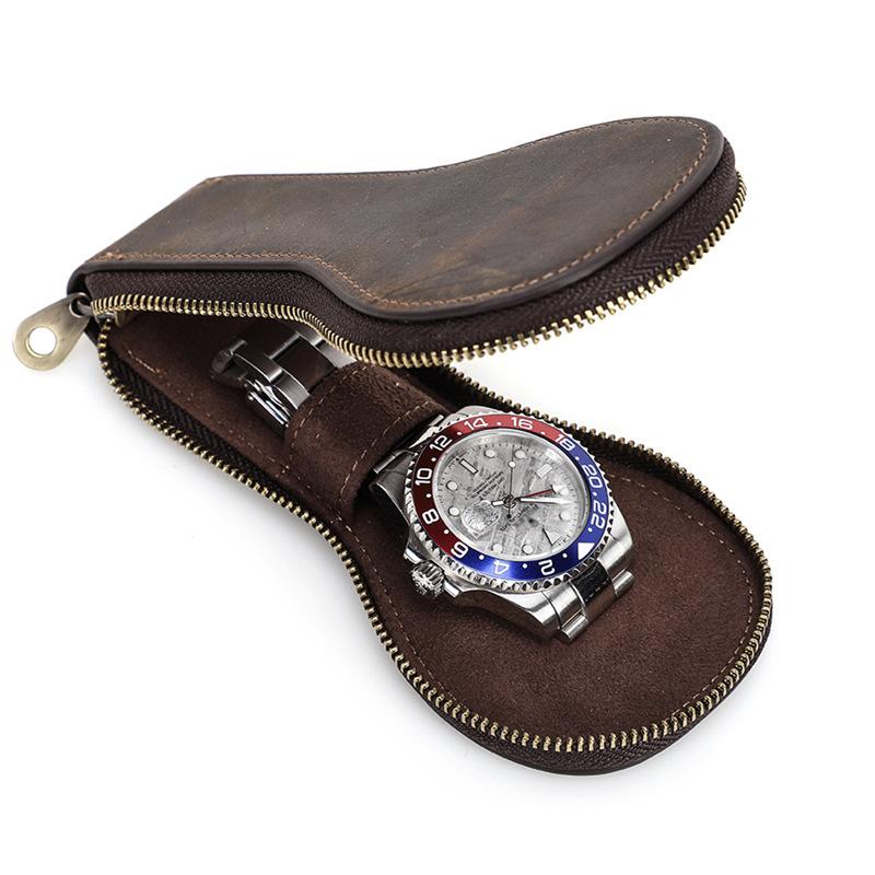 Vintage Leather Watch Travel Case | Kronum
