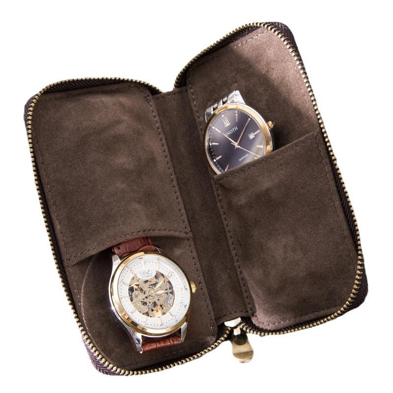 Vintage Handmade Leather Watch Storage Bag | Kronum