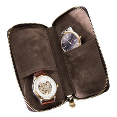 Vintage Handmade Leather Watch Storage Bag | Kronum