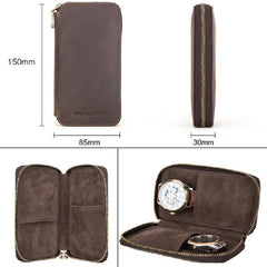 Vintage Handmade Leather Watch Storage Bag | Kronum
